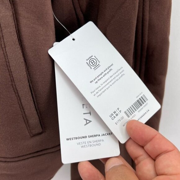 🩷 Athleta - Women's Westbound Sherpa Jacket - Mahogany. Size: M/P. NWT. - Picture 9 of 14
